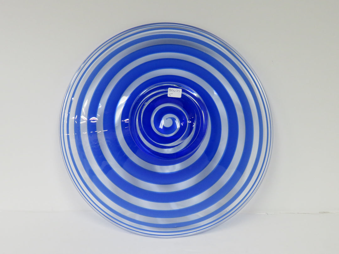 Cobalt Swirl Centerpiece Bowl