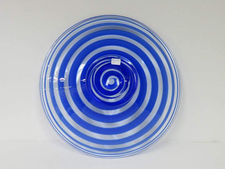 Cobalt Swirl Centerpiece Bowl