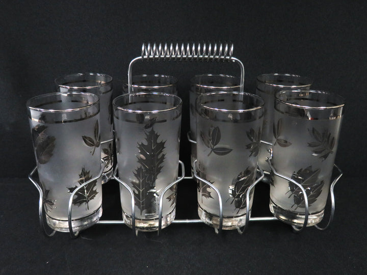 MCM Glass Caddy and Glasses