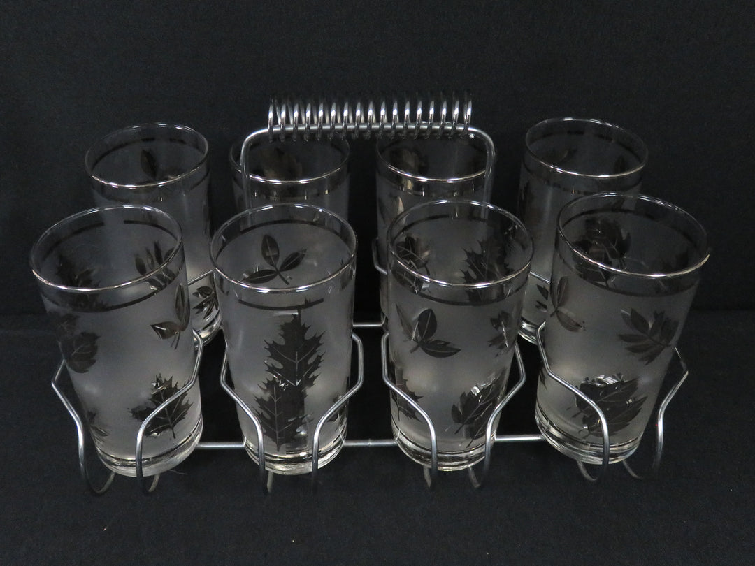 MCM Glass Caddy and Glasses