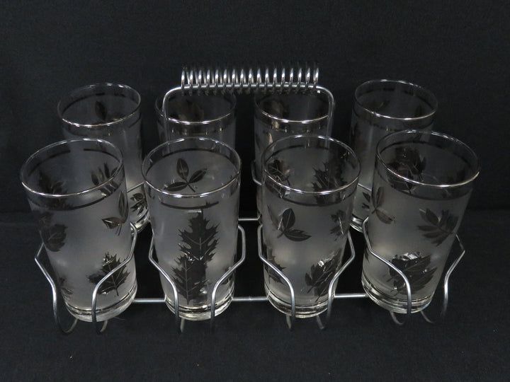 MCM Glass Caddy and Glasses