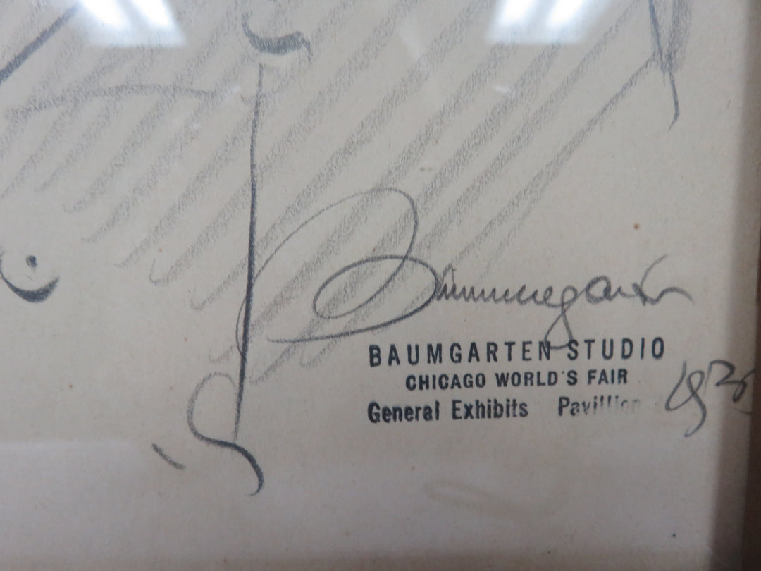 Pencil Sketch from Chicago World's Fair