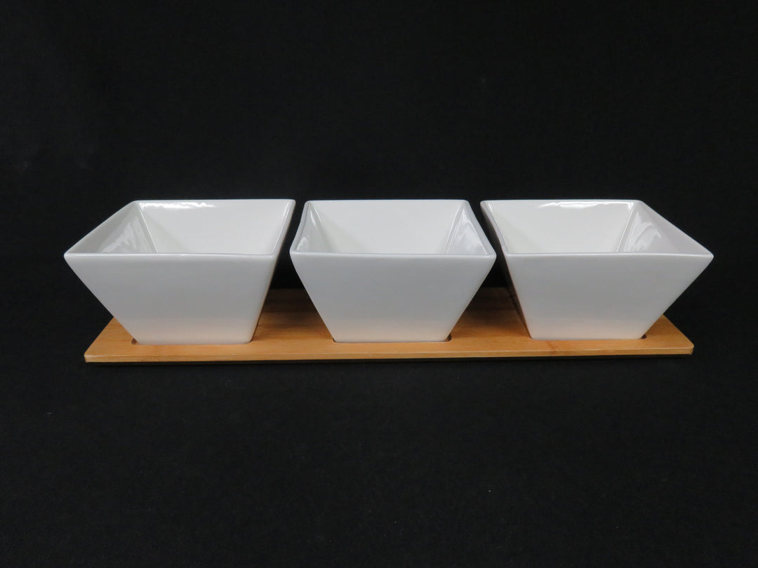 Condiment Tray and Bowl Set