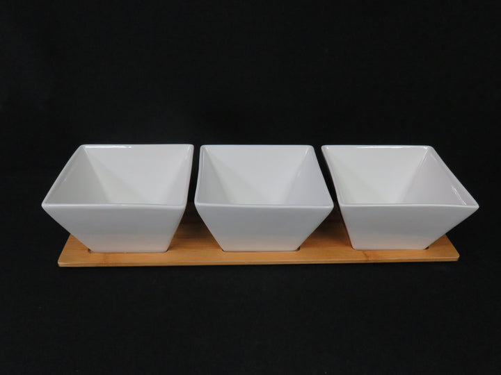 Condiment Tray and Bowl Set