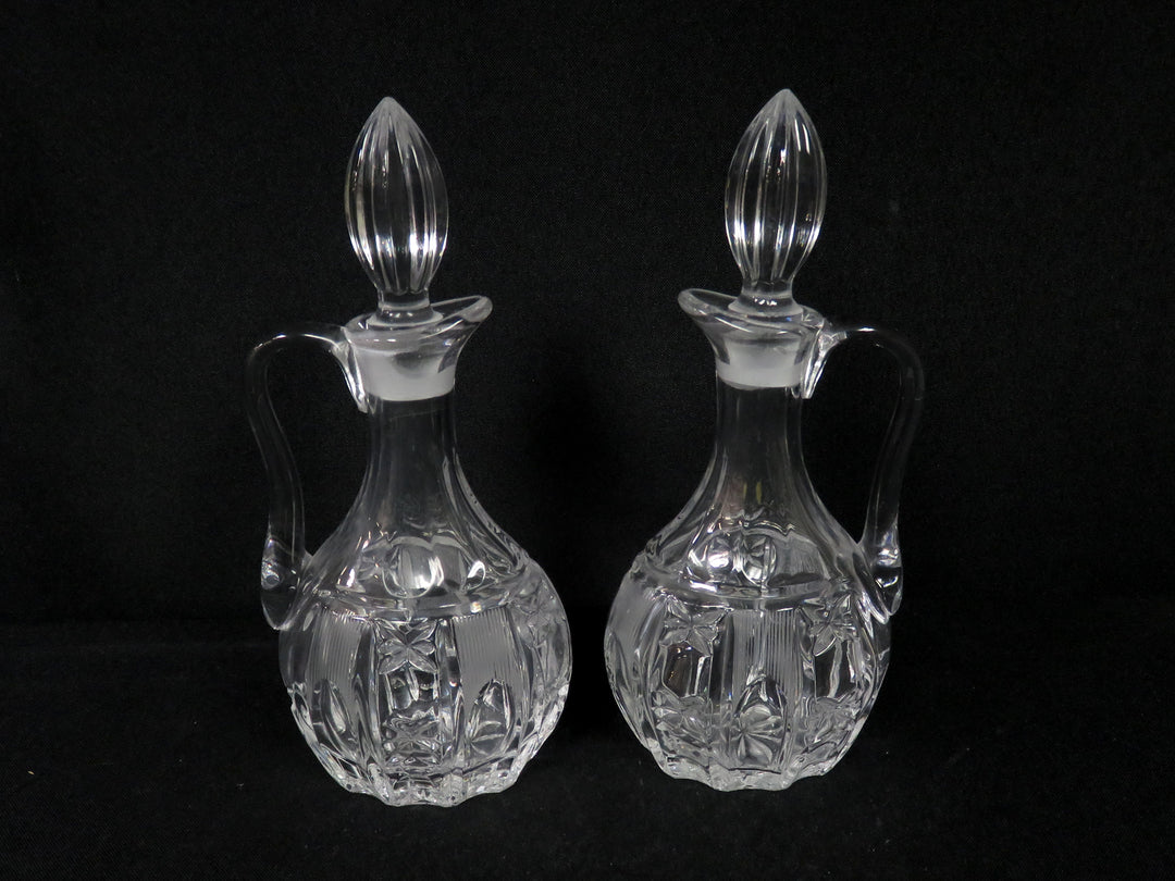 Glass Cruet Pair