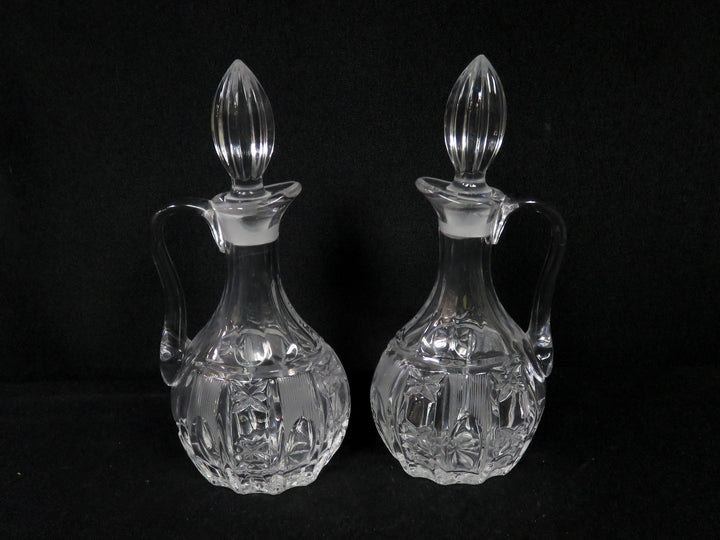 Glass Cruet Pair