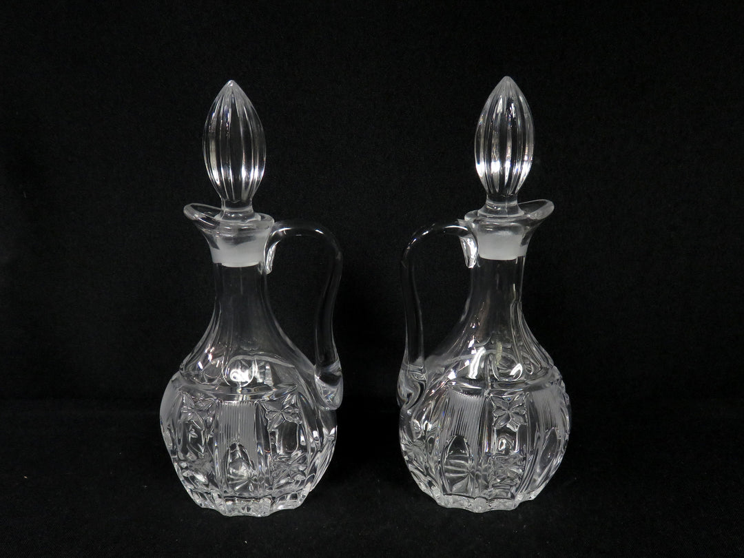 Glass Cruet Pair