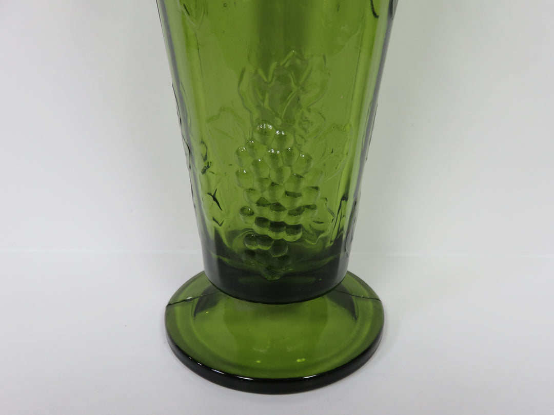 Vintage Green Glass Vase