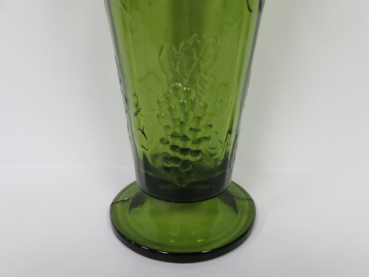 Vintage Green Glass Vase