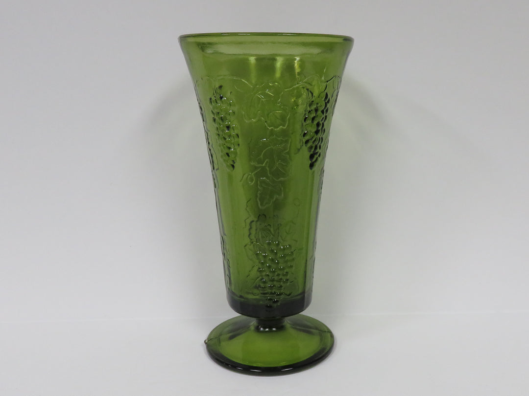 Vintage Green Glass Vase