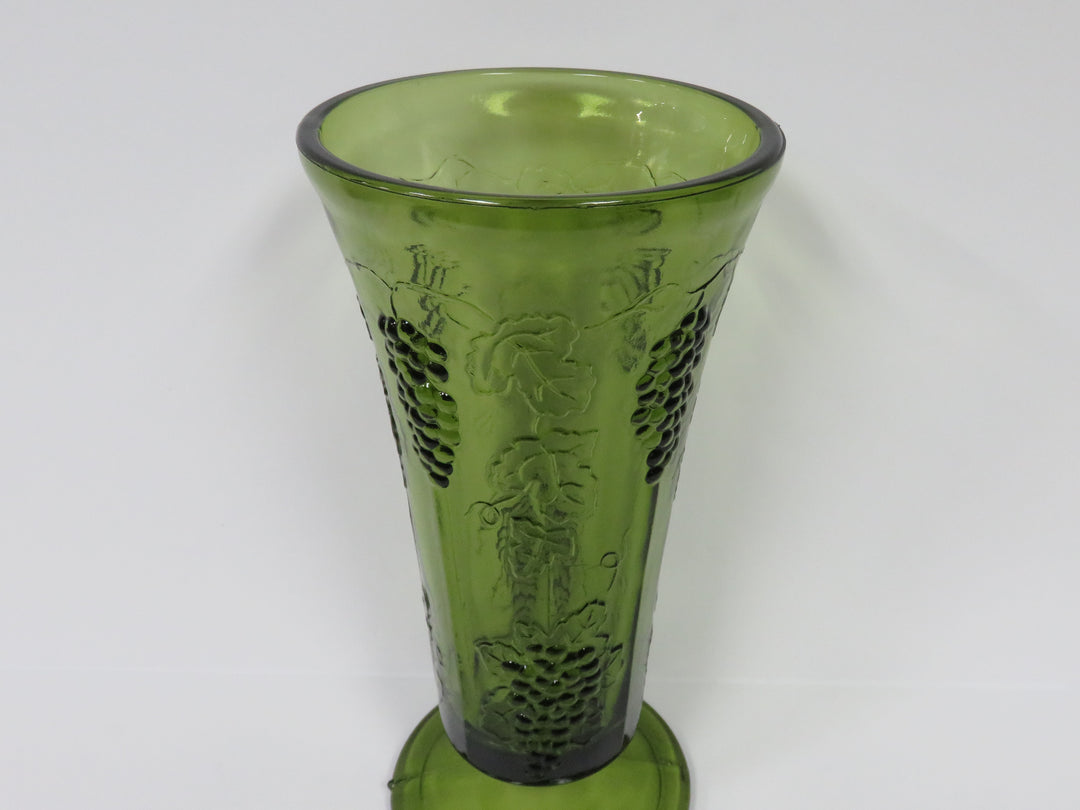Vintage Green Glass Vase