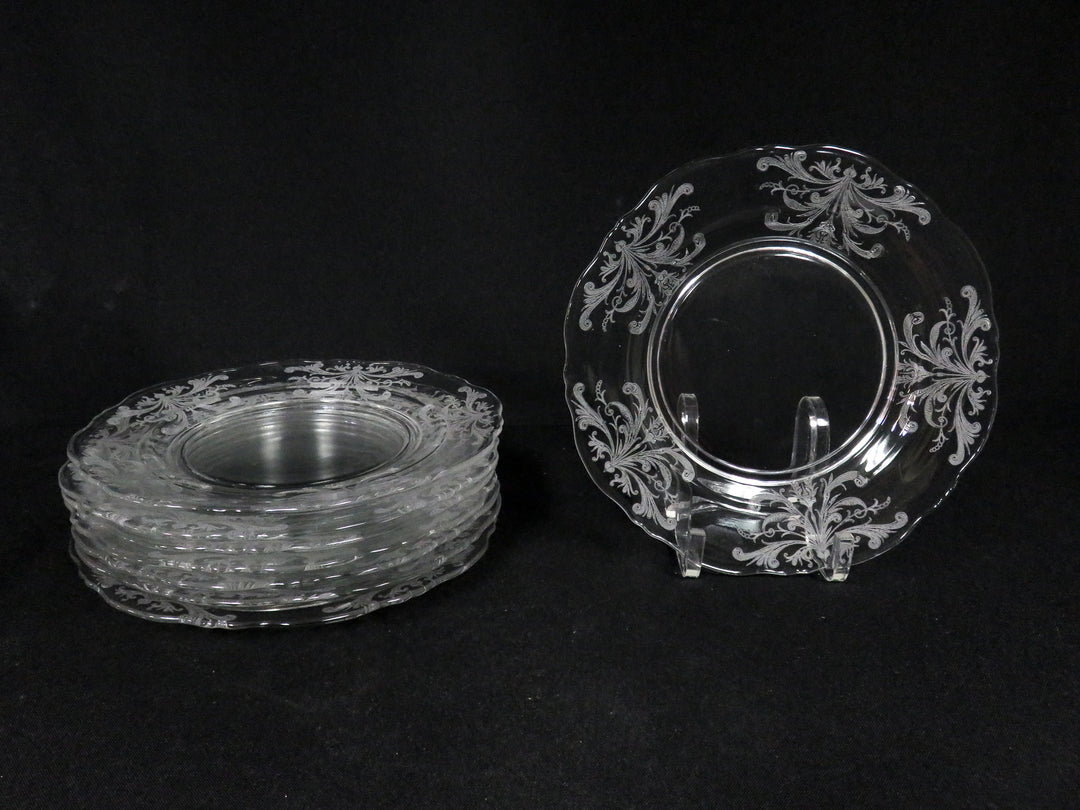 Etched Salad Plates