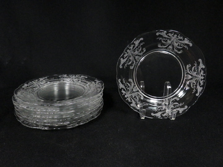 Etched Salad Plates