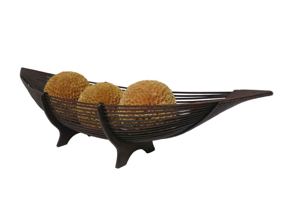 Rattan Centerpiece Basket