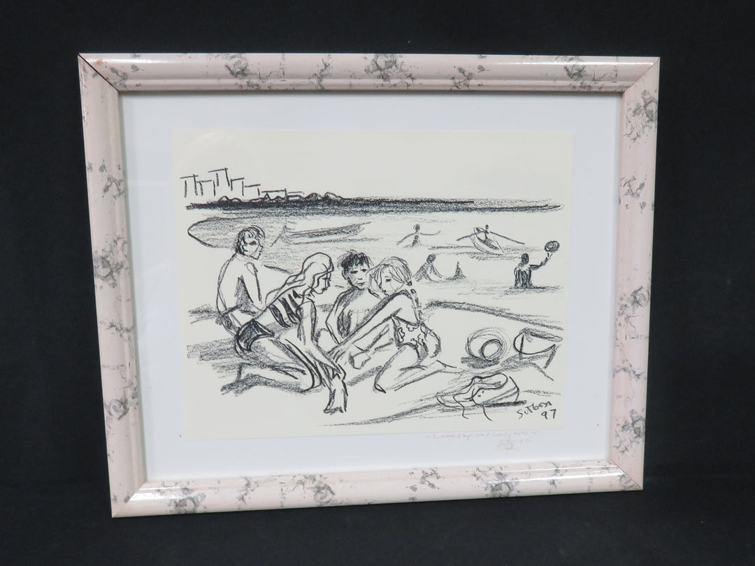 Original Charcoal Drawing Artwork