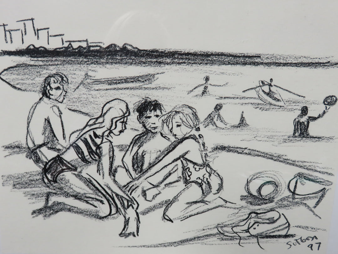 Original Charcoal Drawing Artwork