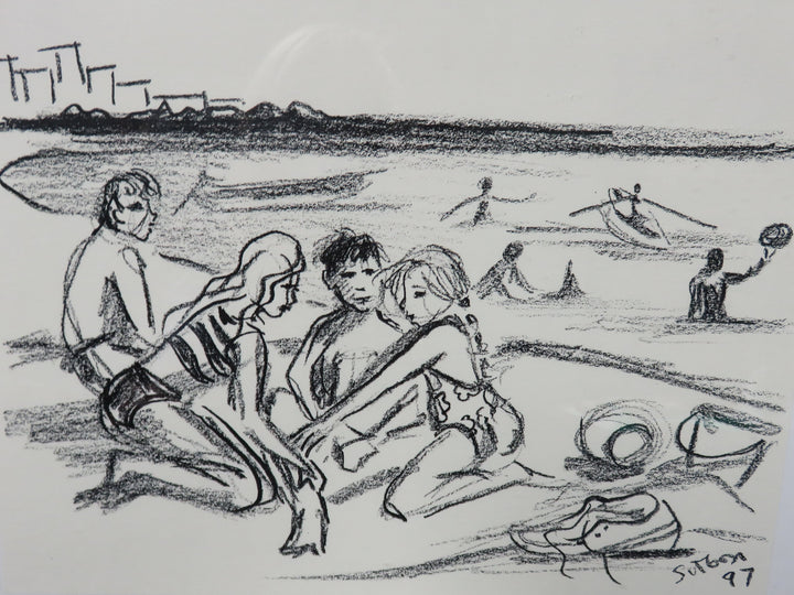 Original Charcoal Drawing Artwork