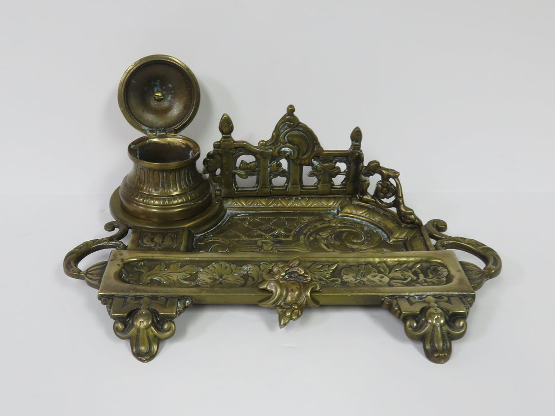 Brass Ink Well Set