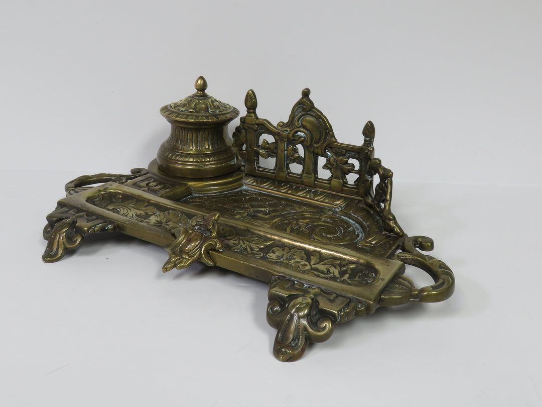 Brass Ink Well Set