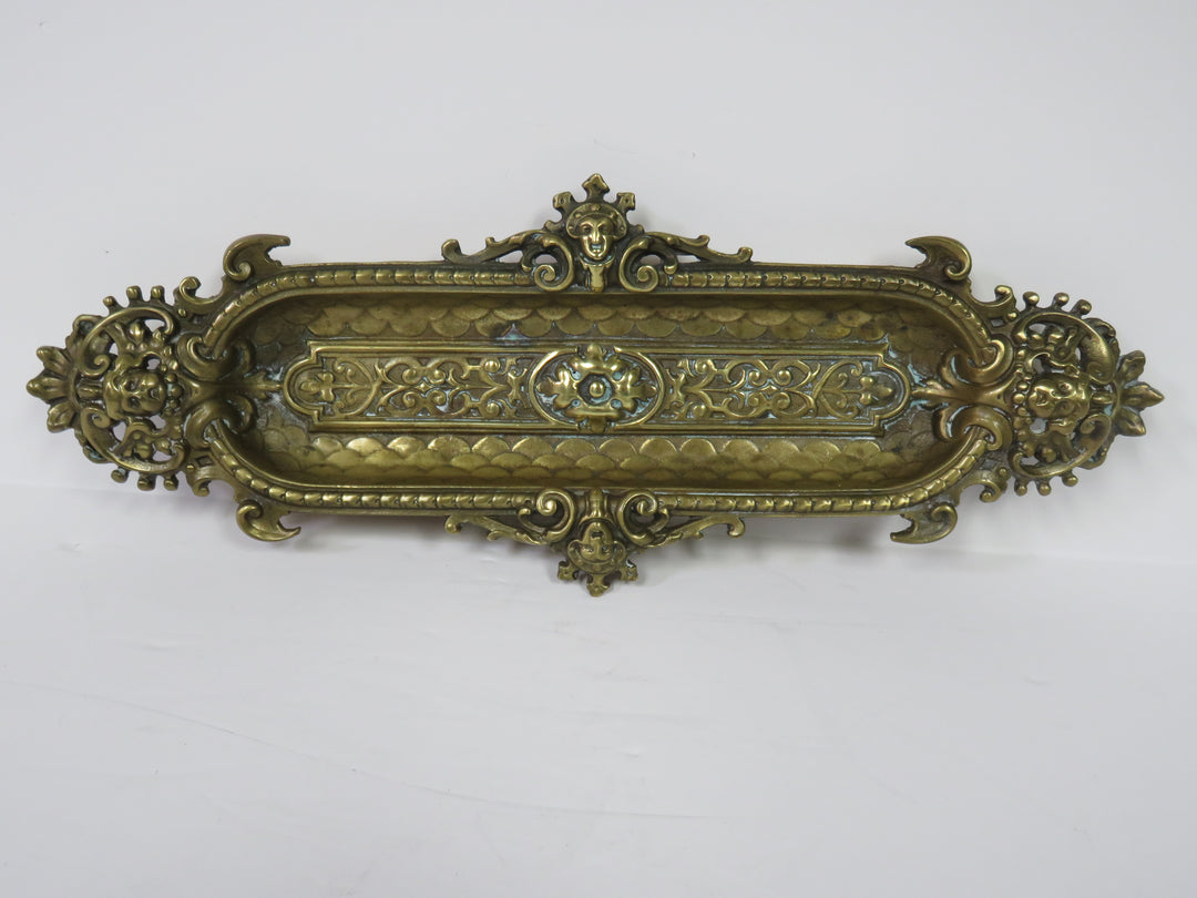Vintage Brass Pen Tray