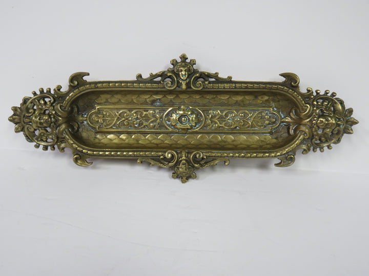 Vintage Brass Pen Tray