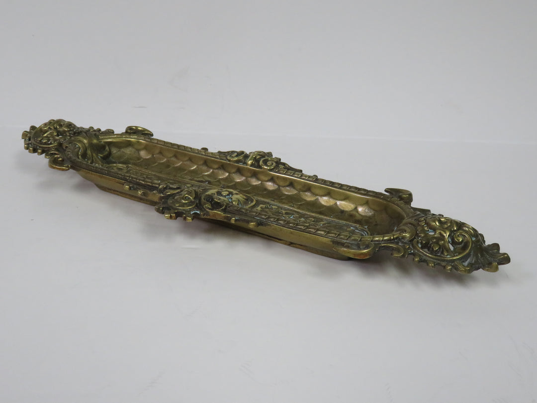Vintage Brass Pen Tray