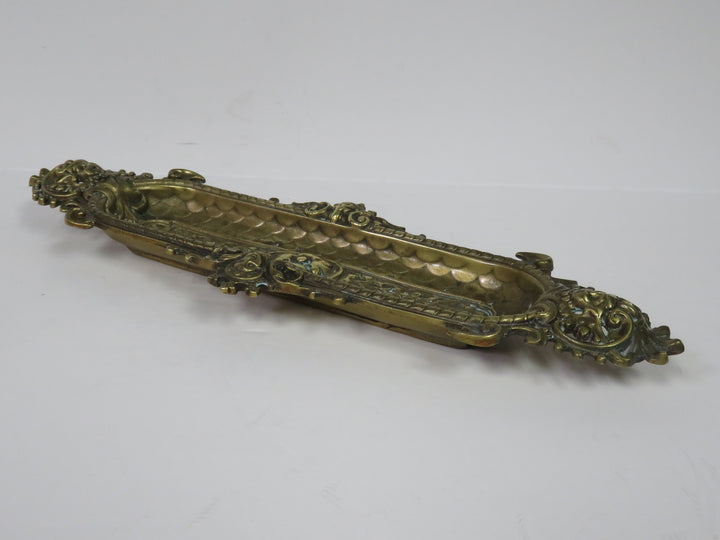 Vintage Brass Pen Tray