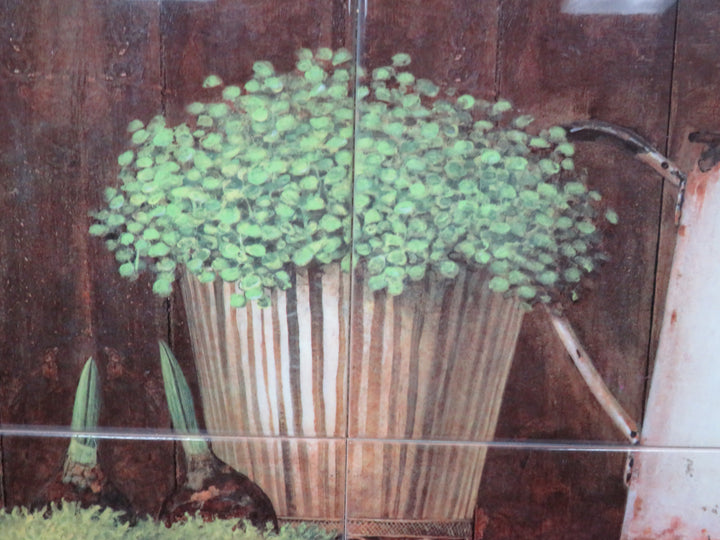 Tiled Insert Wood Tray