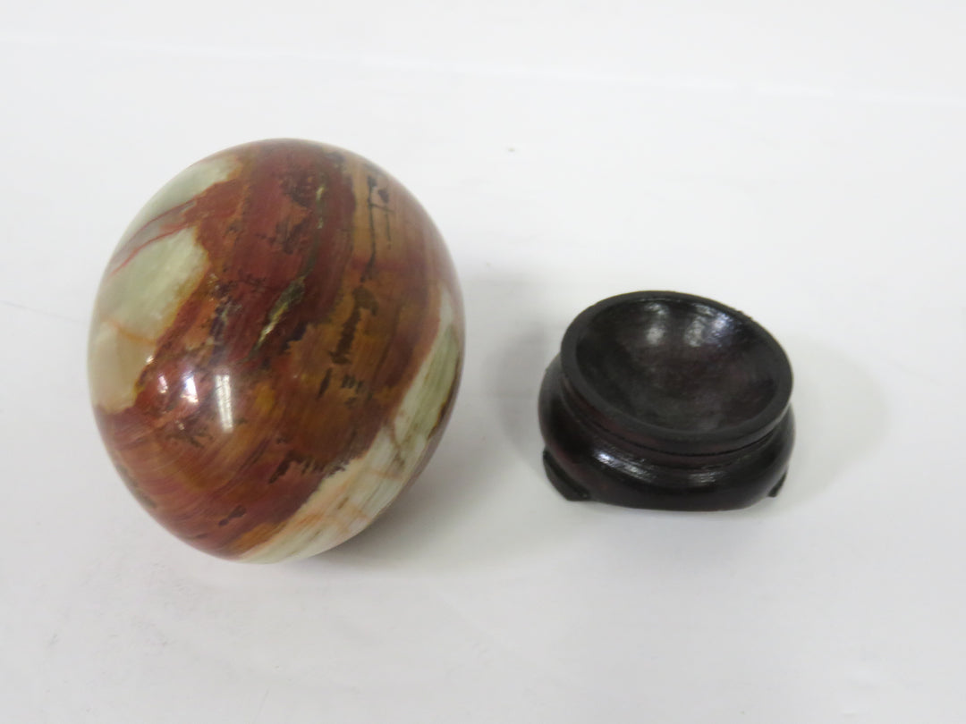 Agate Egg on Stand