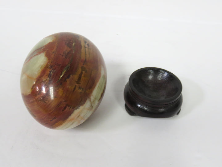 Agate Egg on Stand