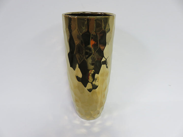 Faceted Gold Vase