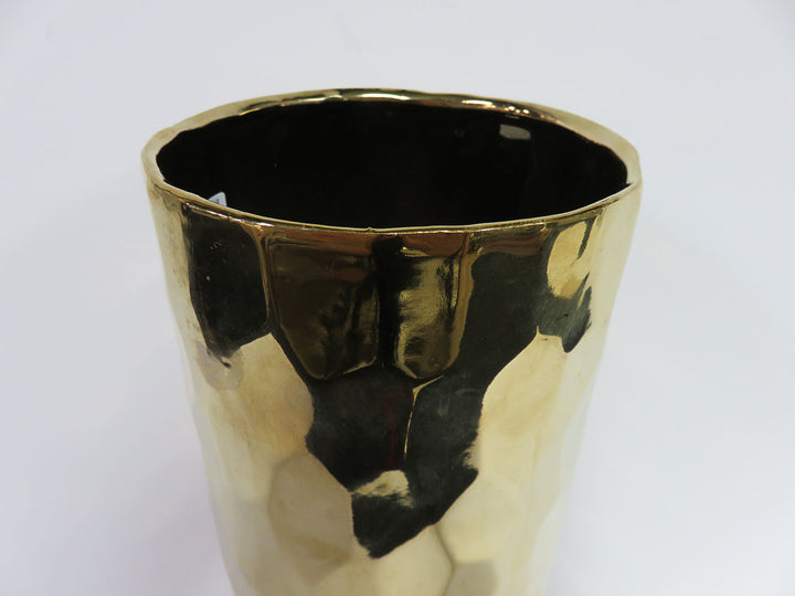 Faceted Gold Vase