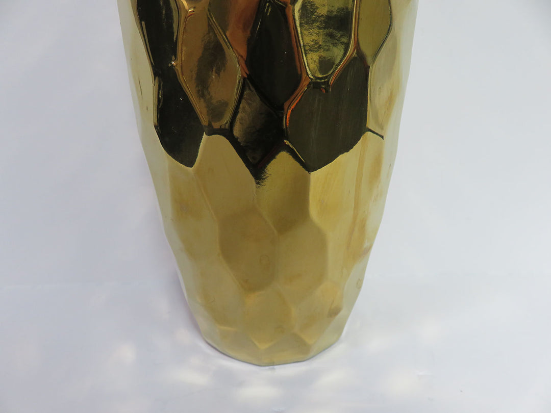 Faceted Gold Vase