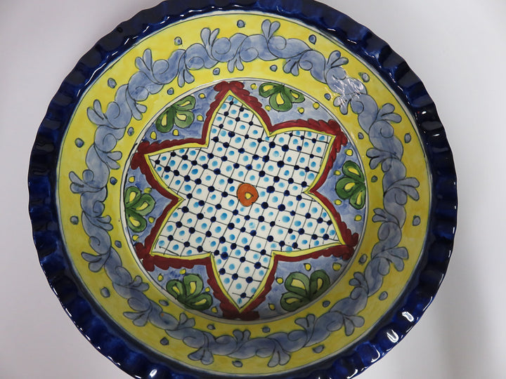 Large Blue & Yellow Bowl