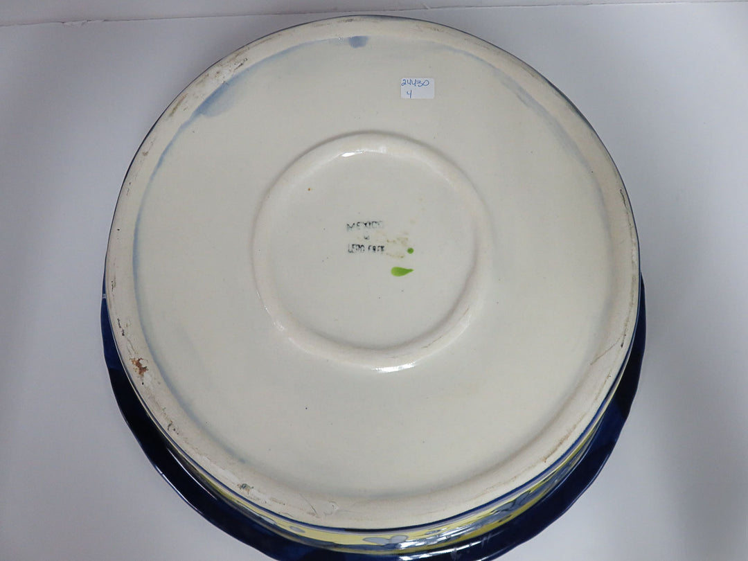 Large Blue & Yellow Bowl