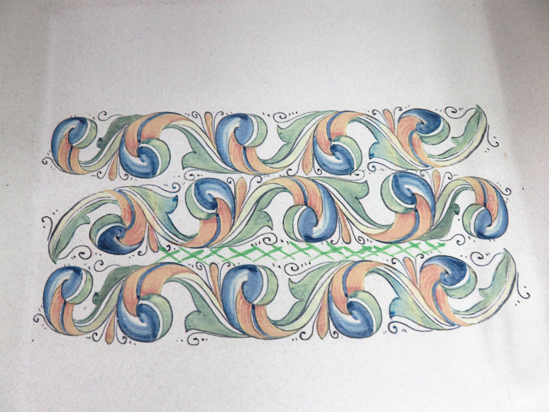 Large Square Wave Patterned Plate