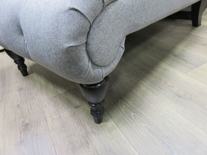 Gray Tufted Armless Chaise