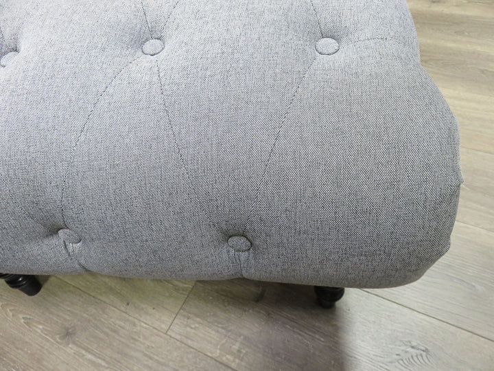 Gray Tufted Armless Chaise