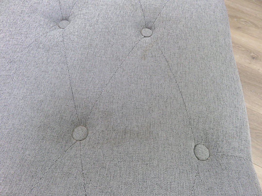 Gray Tufted Armless Chaise