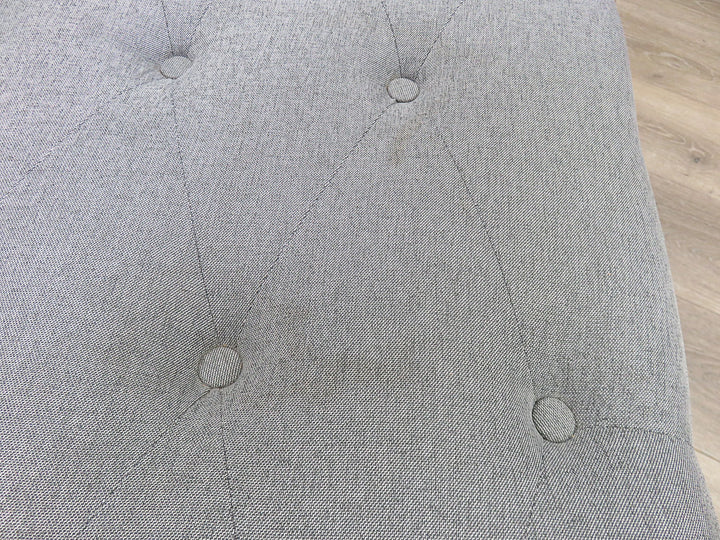 Gray Tufted Armless Chaise