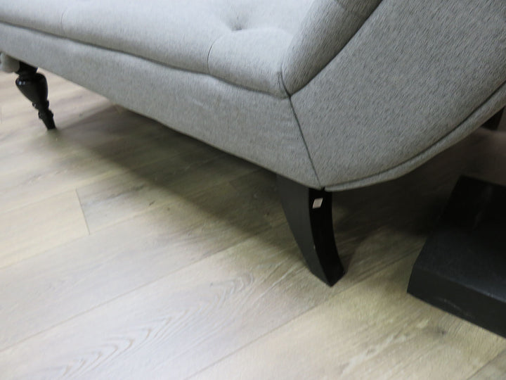 Gray Tufted Armless Chaise