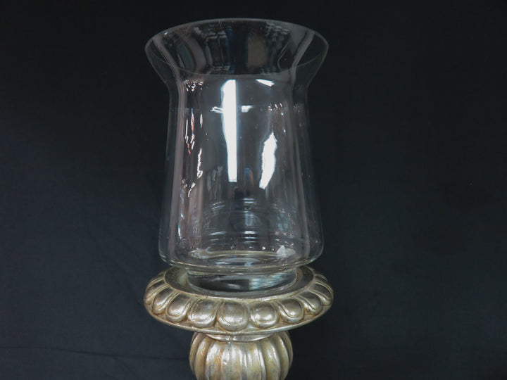 Silvertone Floor Candleholders