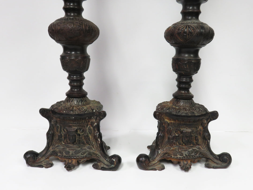 Ornate Pillar Candleholders