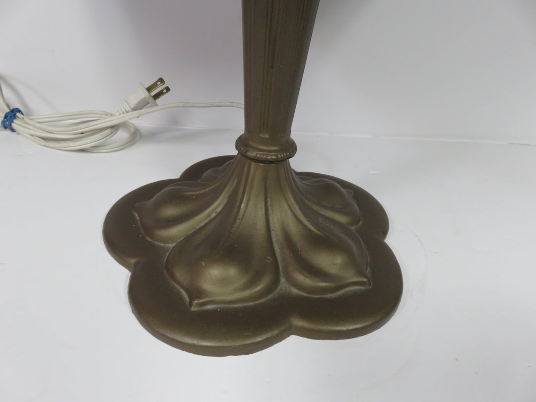 Edward Miller Slag Glass Lamp