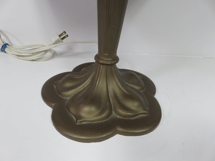 Edward Miller Slag Glass Lamp