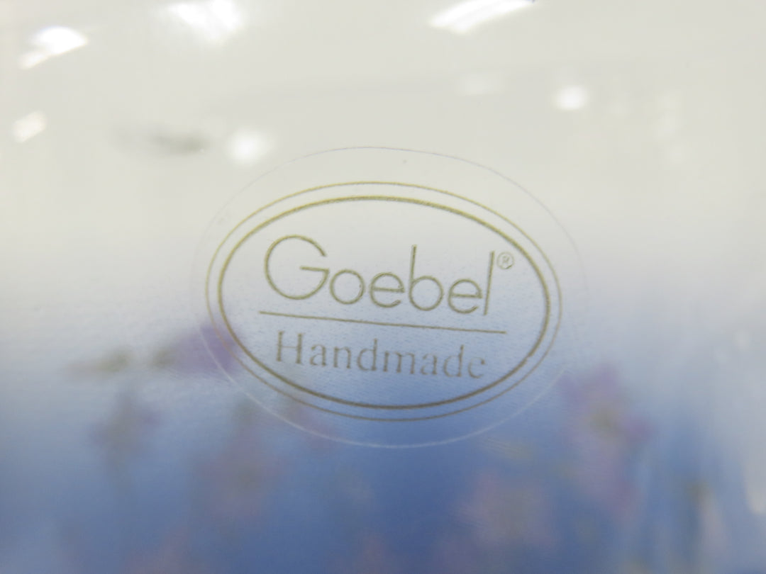 Goebel Glass Floral Pitcher