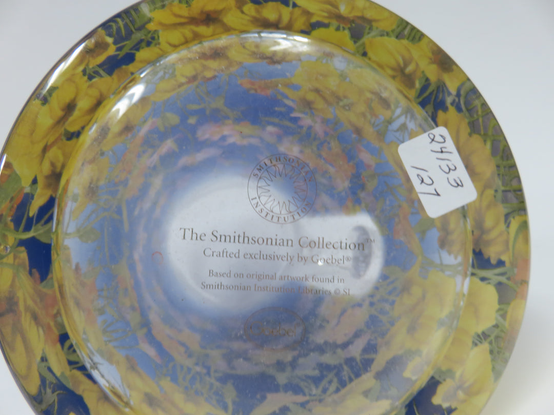 Goebel Glass Floral Pitcher