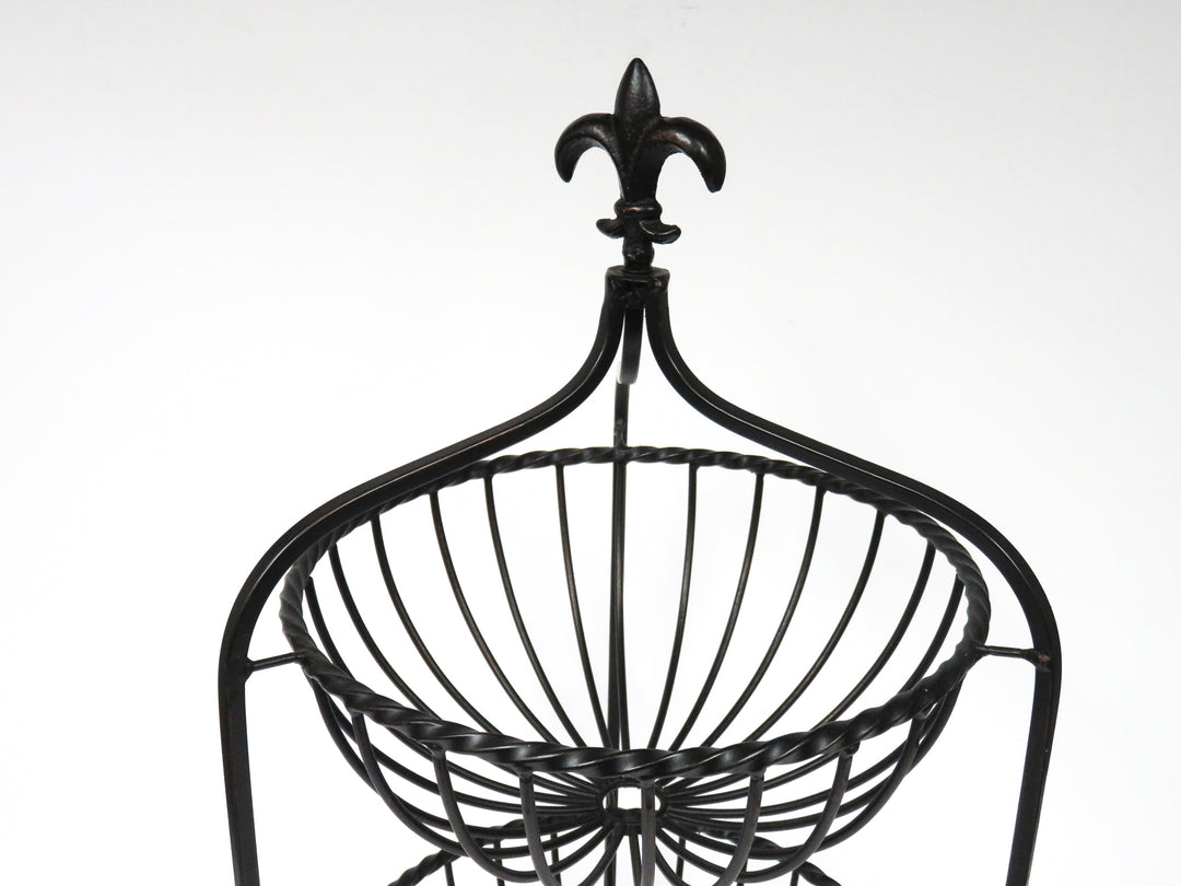 Two-Tier Wrought Iron Basket