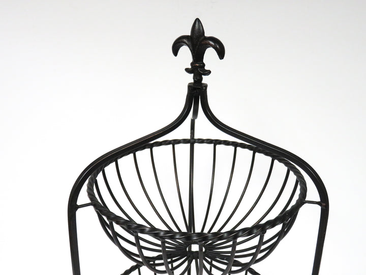 Two-Tier Wrought Iron Basket