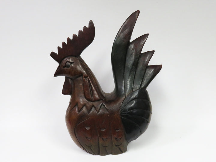 Folk Art Rooster Figurine